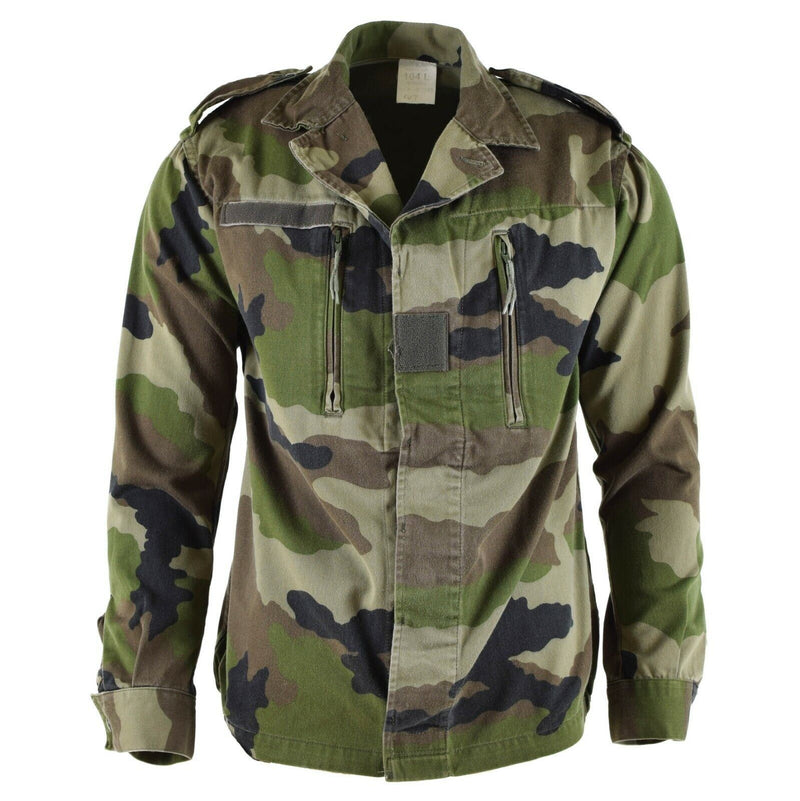 Äkta den franska armén F2 Combat Jacket trötthet ce camo militär fråga överskott