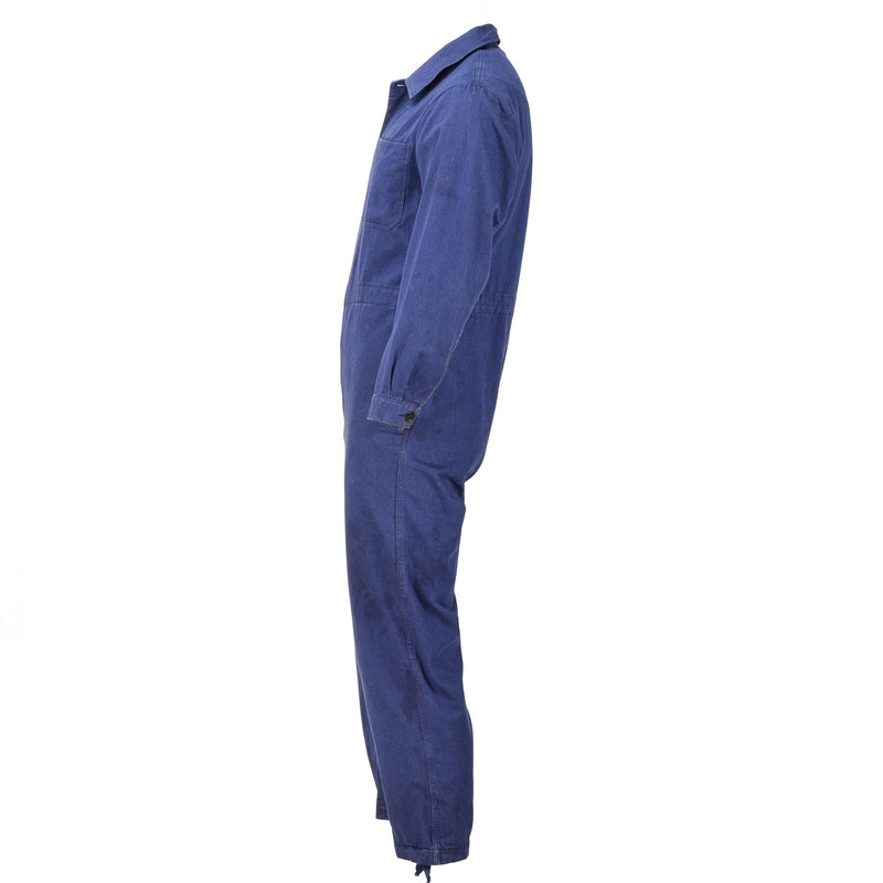 Äkta Tyskland Military Coverall Work Uniform Army Blue Jumpsuit Navy Workwear