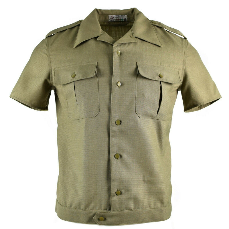 Äkta ungerska arméskjorta Khaki Officer Short Sleeve Ungern Military New