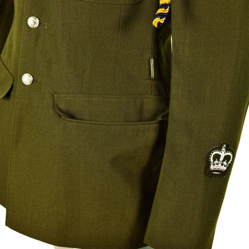 Äkta brittiska arméuniform Olive Khaki Formell jacka od militär fråga