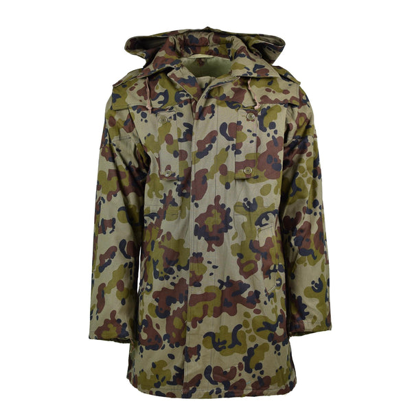 Äkta rumänska arméparka m93 strid camo blad bdu jacka militär ny