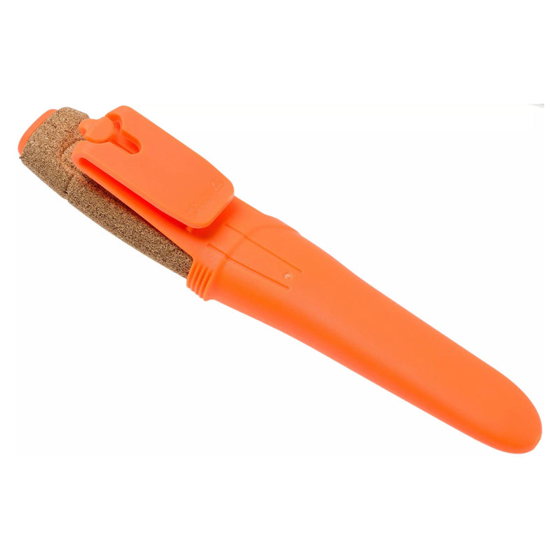 Morakniv flytande serrerad kniv universal fast blad rostfritt stål orange