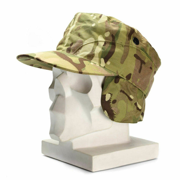 Äkine British UK Army Ear Flaps Cap MTP Camouflage Military Hat Multicam