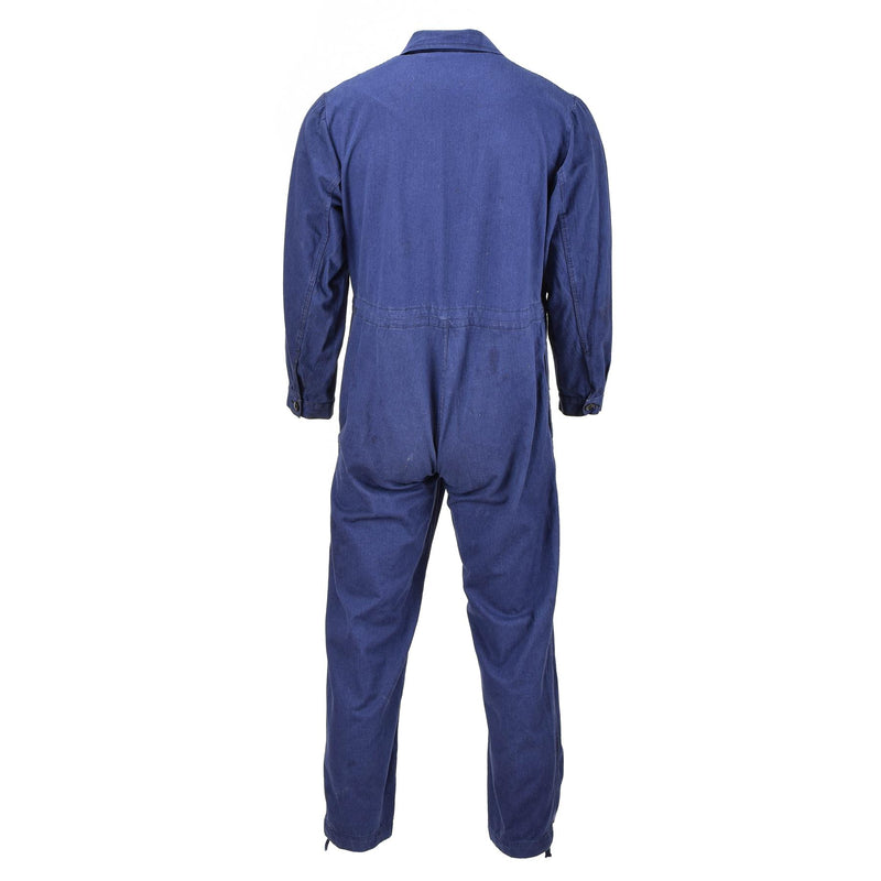 Äkta Tyskland Military Coverall Work Uniform Army Blue Jumpsuit Navy Workwear