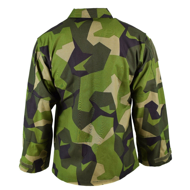 Original Swedish Army M90 Jacket Splinter Camouflage Field Combat Shirt Ny