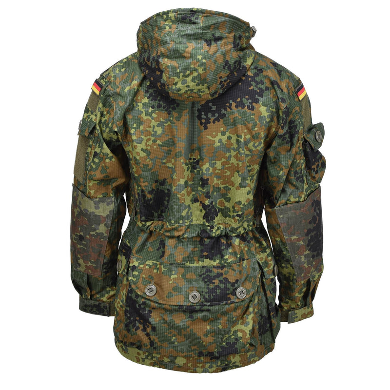 Leo Kohler Military Ripstop Smock Jacket Flecktarn Camouflage Tactical Cordura