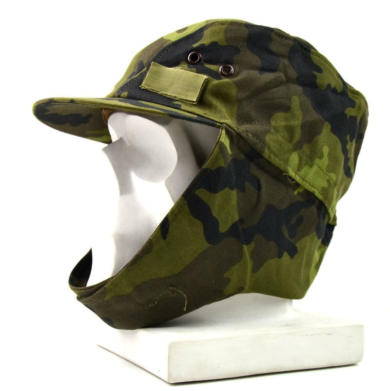 Original tjeckiska arméns militära mössa M 95 Camo CZ Field Combat Hat Woodland Ny