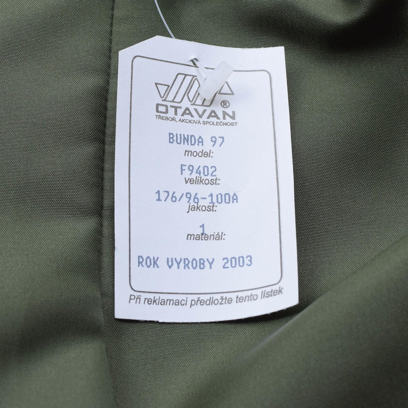 Original tjeckisk militärblusjacka fält trupper casual armé olivblouson ny