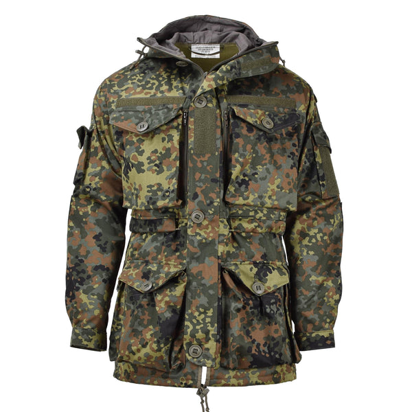 Leo Kohler Military Ksk Smock Tactical Jacket Hooded Field Army Flecktarn Camo