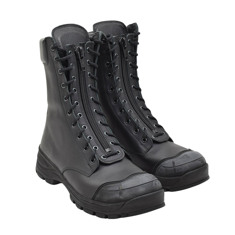 Original Dutch Army Tactical Boots Black Leather Anti-Static Antibacterial New