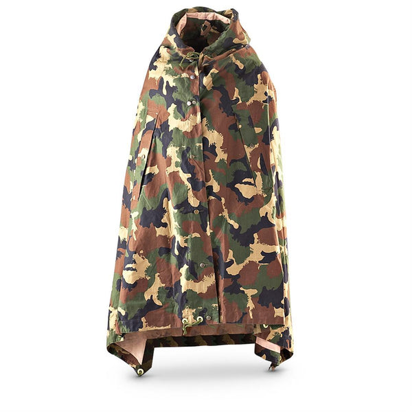 Original Army Shelter Half Poncho Camo Militär vattentät 165 x 255 cm överskott