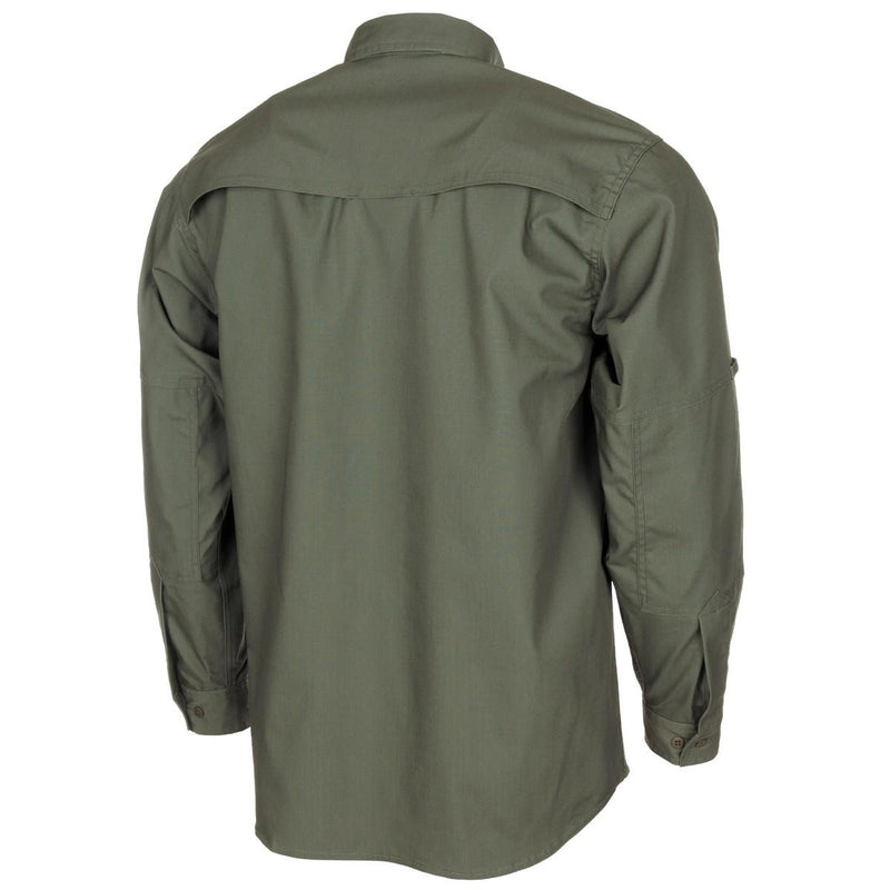 MFH Brand Army Style Tactical Shirts Teflon Coated RipStop Lightweight Olive BDU