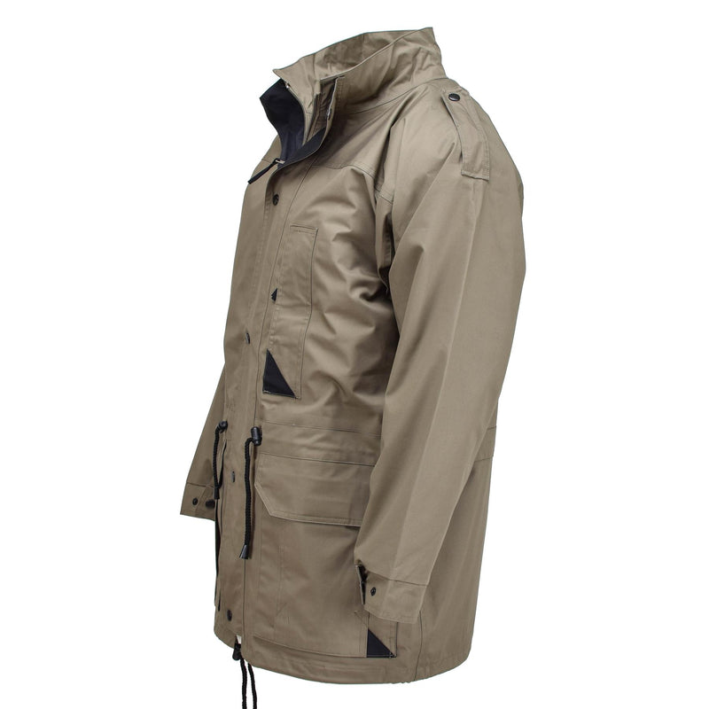 Äkta holländska arméparka med liner od green coat men officer jacka khaki ny