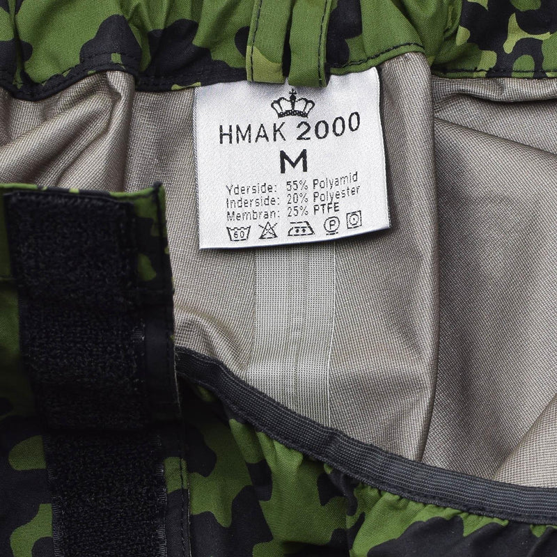 Original danska militär M84 Camo Rain Pants Waterproof Field Combat Byxor