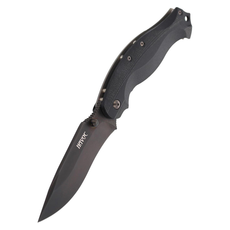 Fox Knives förödelse av fällningskniv Drop Point Blade Titanium Frame Lock N690CO Steel