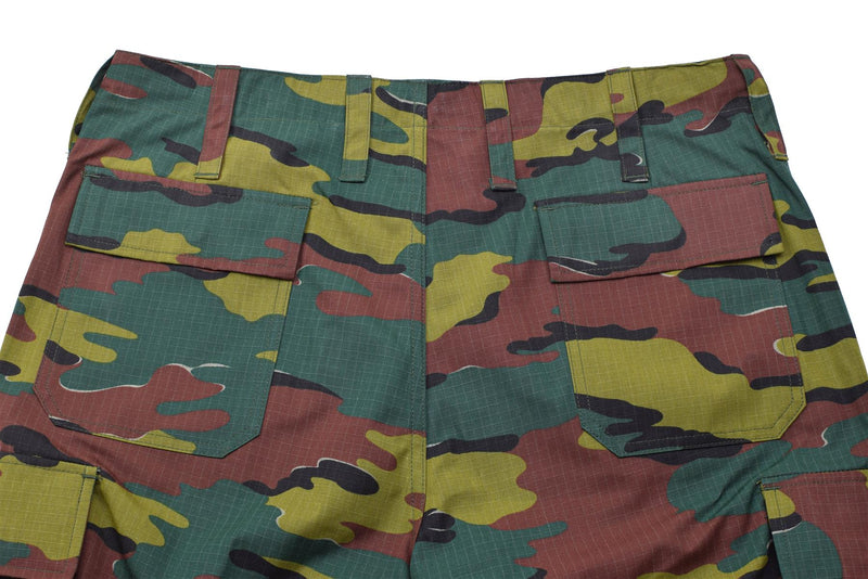 Original Belgiska arméfältet Combat Pants Ripstop Jigsaw Camouflage byxor nya