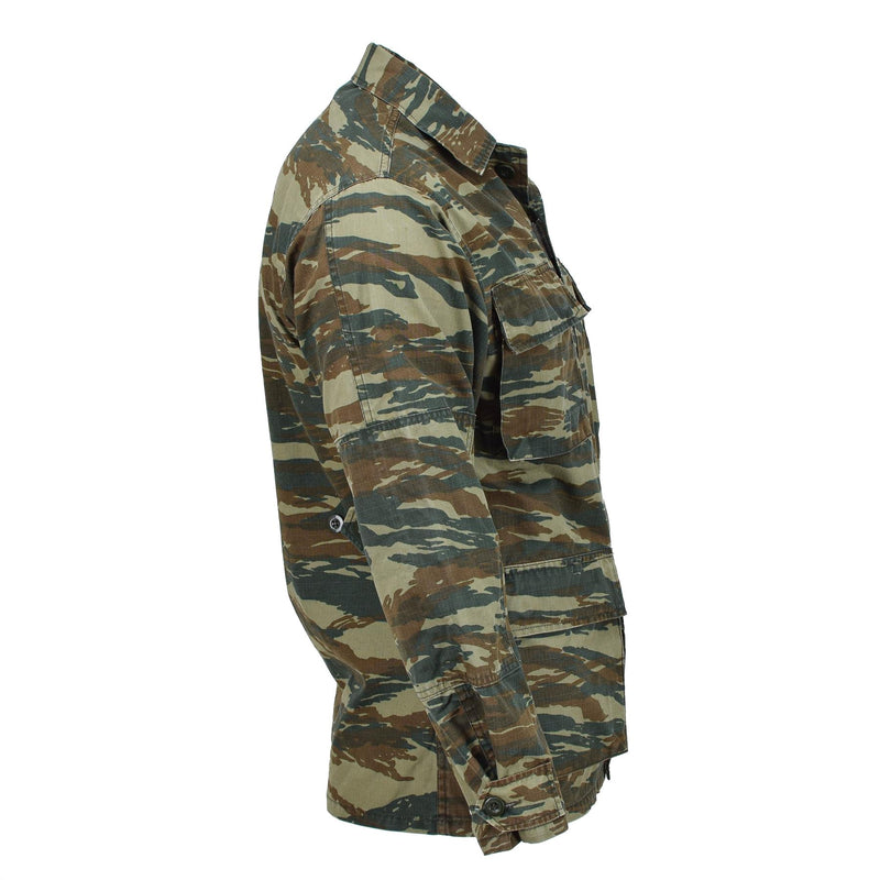 Original grekiska militärfält BDU Jacket Lizard Camouflage Greklands armétröjor