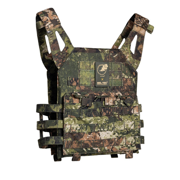 Mil-Tec Army Plate Carrier Gen II Camouflage Vest PVC belagd bekväm molle