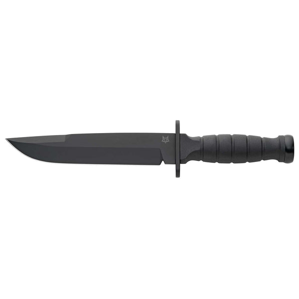 FOX KNIVER Märke FX-689 Defender Fixed Knife Tactical Clip Point Blad Black