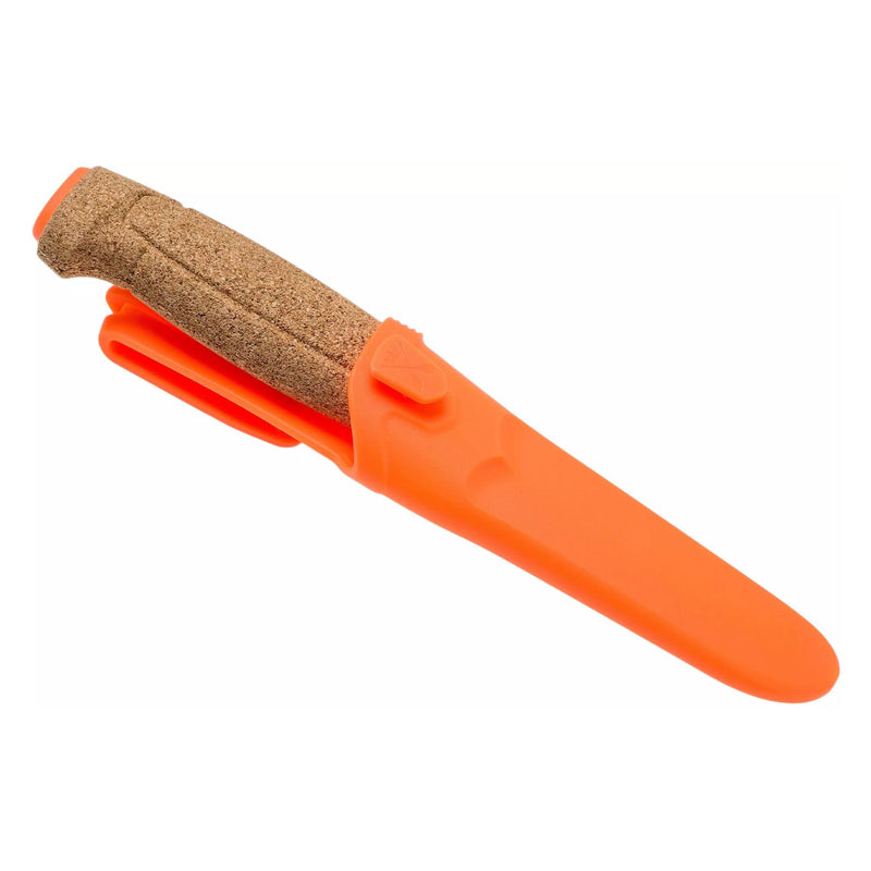 Morakniv flytande serrerad kniv universal fast blad rostfritt stål orange