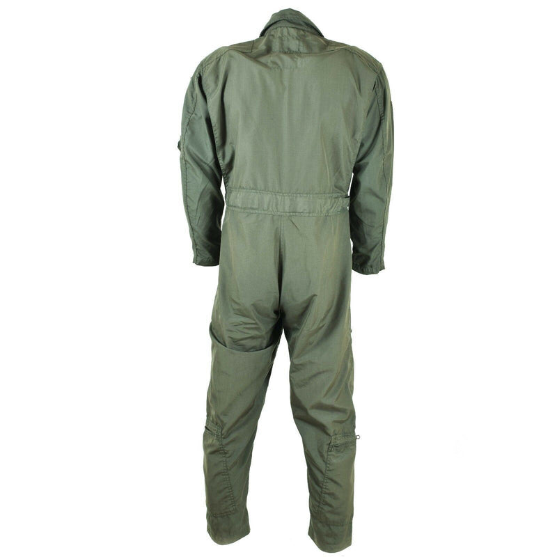 Äkta amerikanska militära USAF CWU-27/P Flight Suit Coveralls Fire Resistant Green