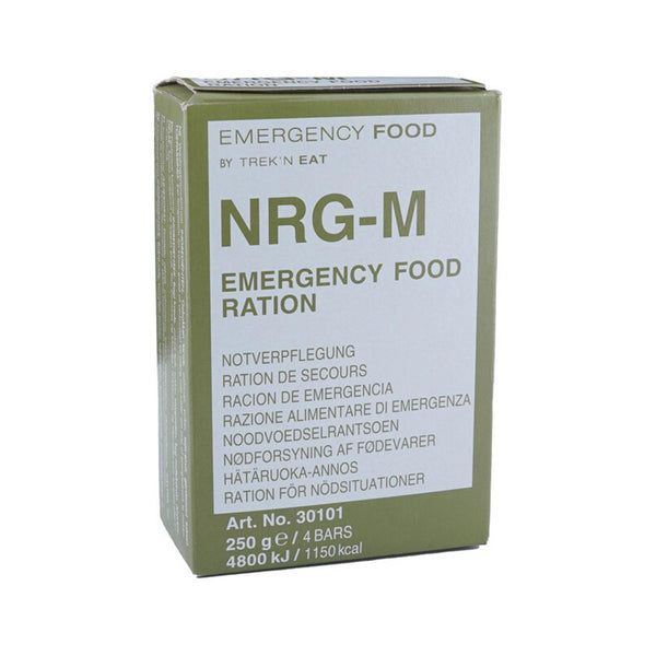 Trek'n Eat NRG-M Army Emergency Survival Food Pack Prepper redo att äta 275G