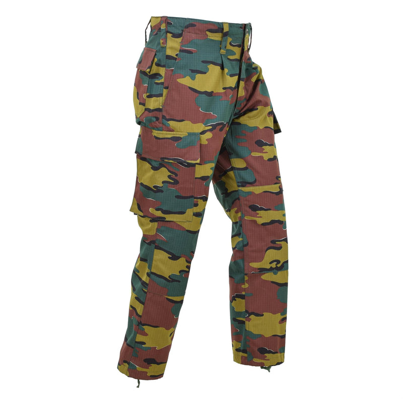 Original Belgiska arméfältet Combat Pants Ripstop Jigsaw Camouflage byxor nya