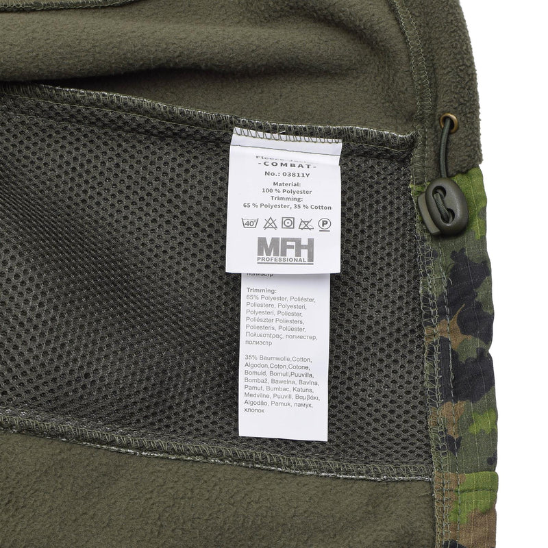 MFH Tactical Jacket YKK Zips RipStop Vents Justerbara ärmar M05 FINNISK CAMO