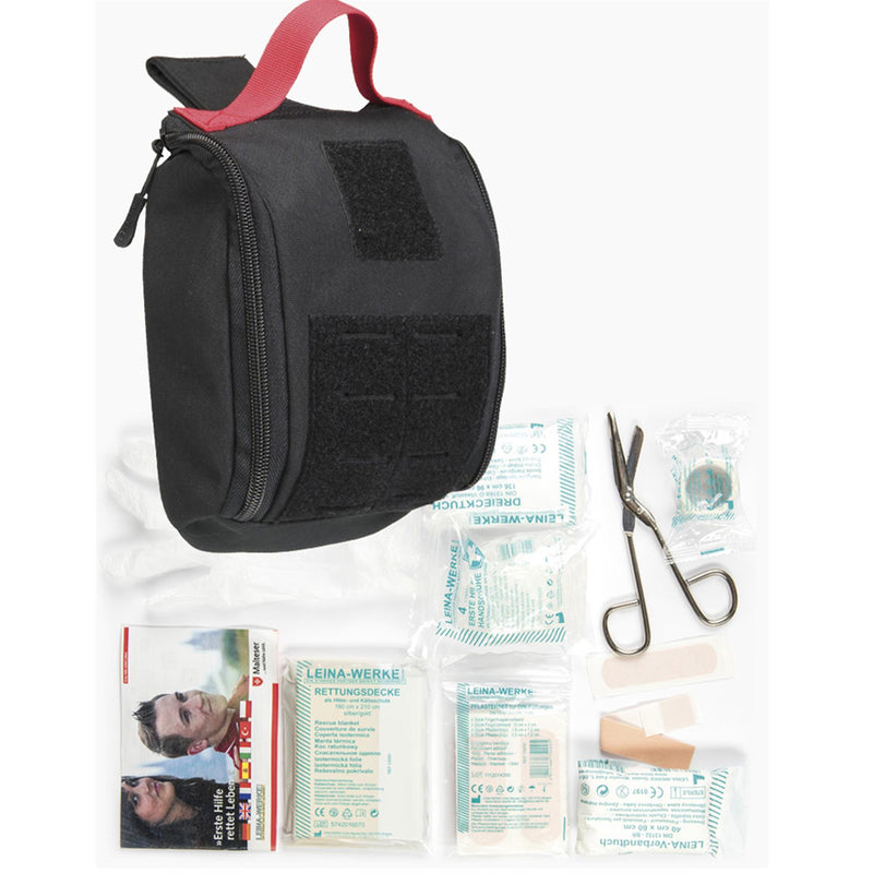 MIL-TEC Tactical First Aid Kit Mole Type Black Medical Pouch Ifak 25pieces Pouch