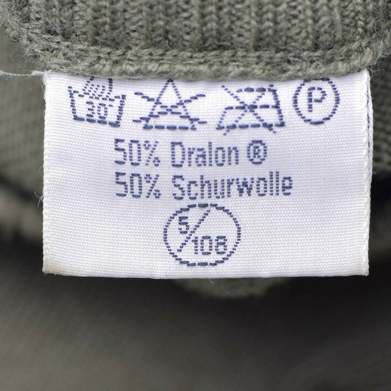 Original Österrikisk armé Pullover Jumper Commando Olive Od ulltröja Ny