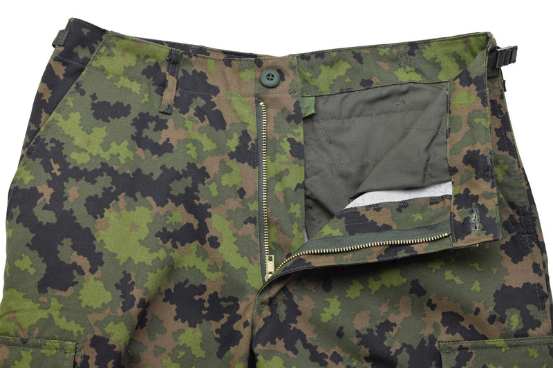 MFH Combat Pants Justerbar midja Hållbara BDU -byxor M05 Finländsk kamo