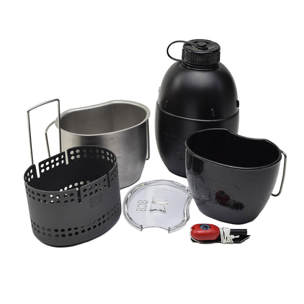 BCB Dragon Cooking System Canteen Mug Crusader spis 6st Compact Camping Set