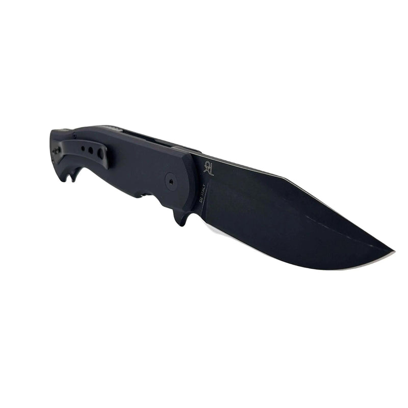 Fox Knives Eastwood Tiger Pocket Knife High-Speed ​​D2 Steel G10 Black Tactical