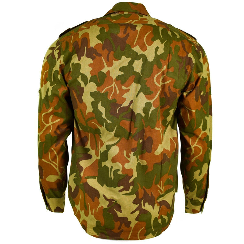 Äkta rumänska arméskjorta Leaf Camo M90 Rumänien Militär fråga Combat New