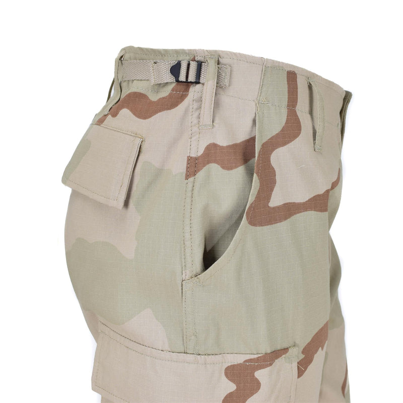 Mil-Tec Brand U.S. Army Style Cargo Pants 3-Color Desert Camouflage BDU Mönster