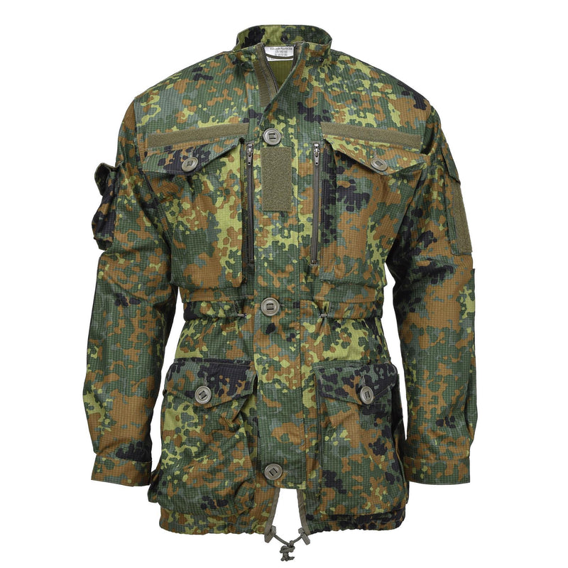 Leo Kohler Military Ripstop Smock Jacket Flecktarn Camouflage Tactical Cordura