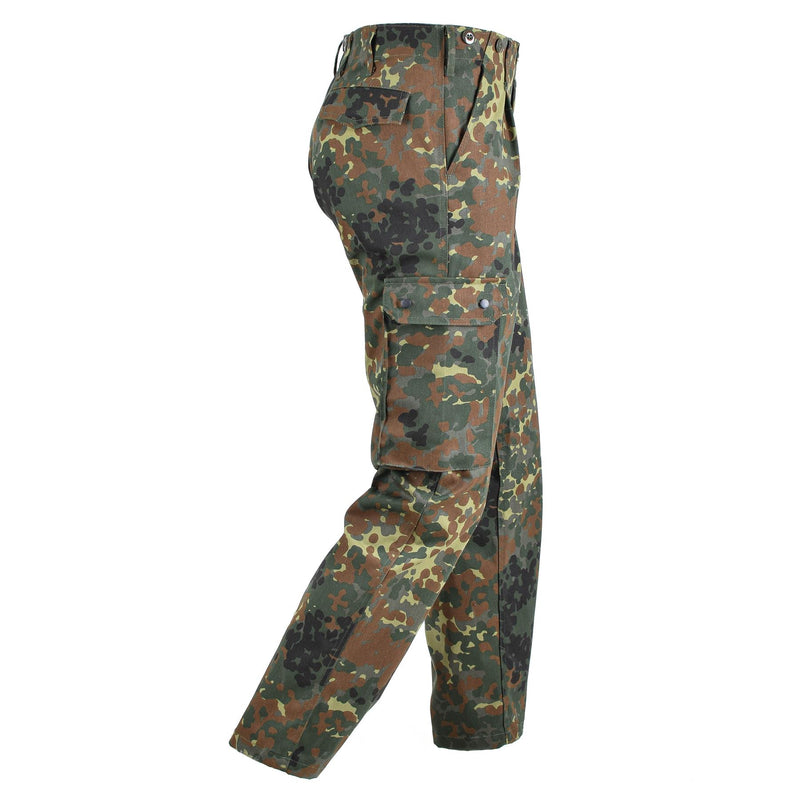 Tysk militär stil fältlastbyxor flecktarn camo stridsarmé acu byxor