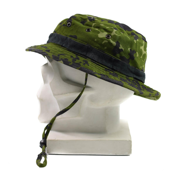 Äkta danska armé boonie hatt militär m84 flecktarn camo djungel sommar mössa