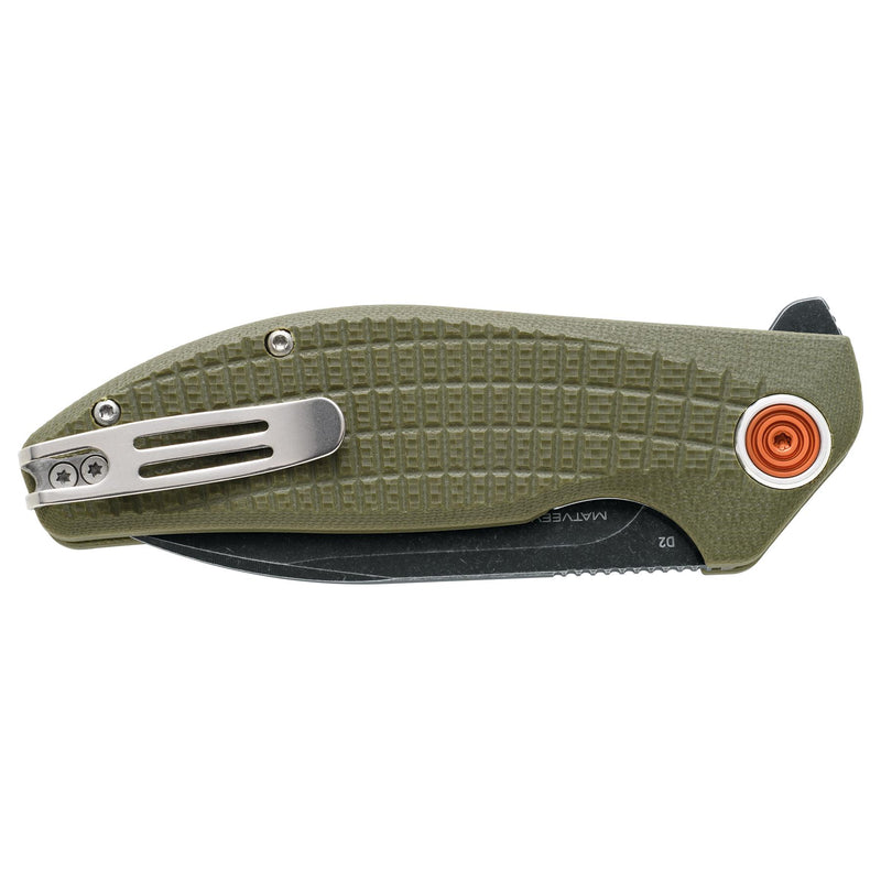 Fox Knives Acutus BF-764 OD Folding Pocket Knife Rostfritt stål Blade D2