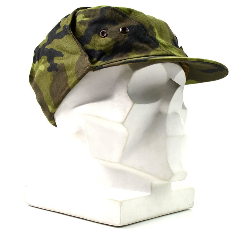 Original tjeckiska arméns militära mössa M 95 Camo CZ Field Combat Hat Woodland Ny