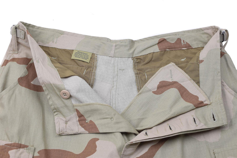 Mil-Tec Brand U.S. Army Style Cargo Pants 3-Color Desert Camouflage BDU Mönster