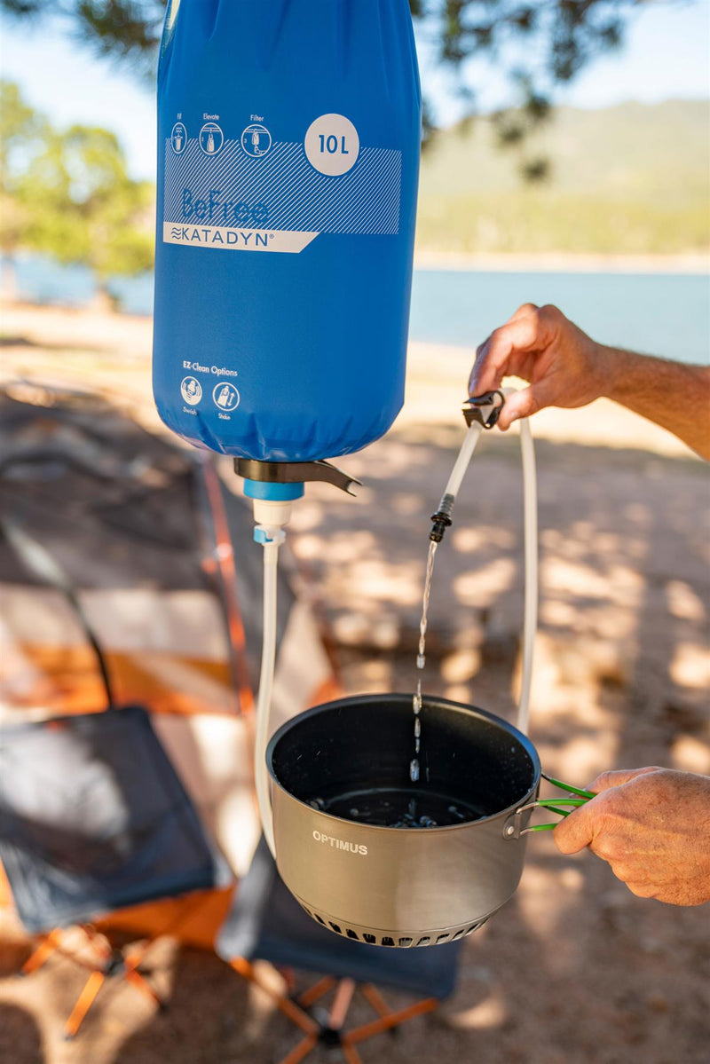 Katadyn Befree Gravity 10L vattenfilterreningssystem hydratiseringsblåsan