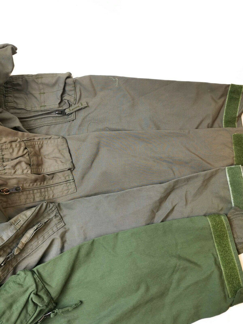 Original Dutch Army Coverall Aramid Carbon Fiber Flight Suit Pilot Fighter Green