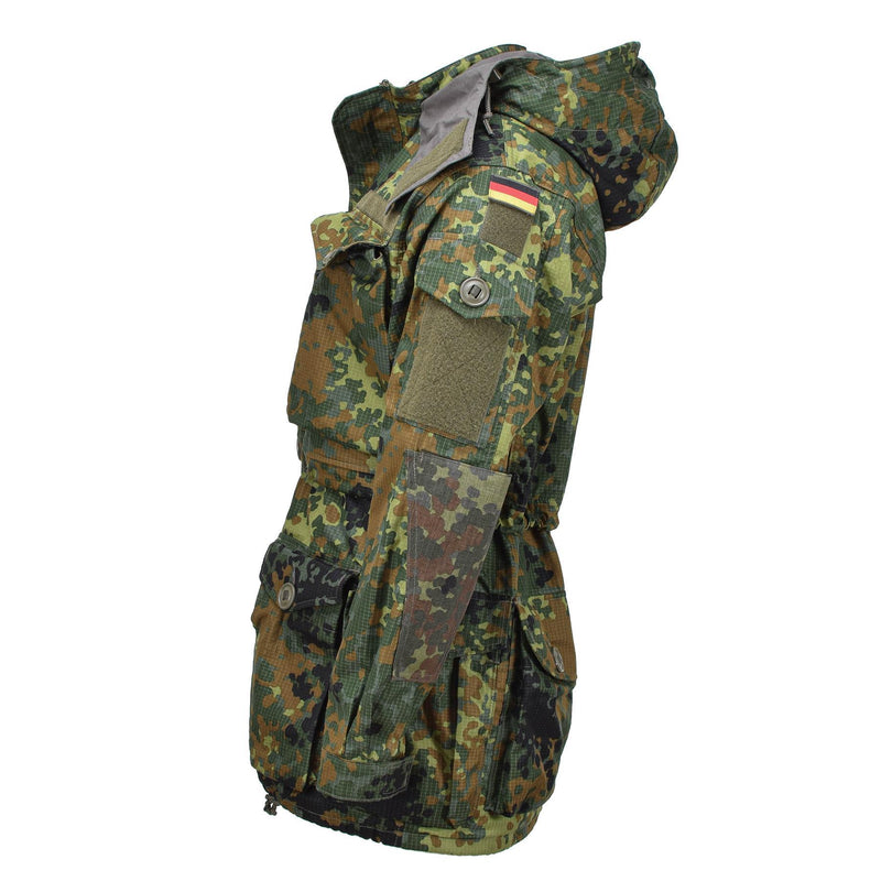 Leo Kohler Military Ripstop Smock Jacket Flecktarn Camouflage Tactical Cordura