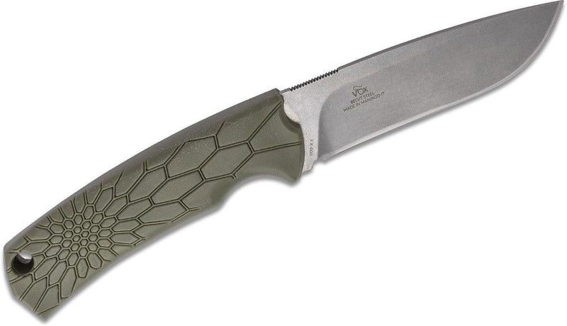 Fox Knives Brand Italy Core Vox Fixed Blade Knife Becut Steel Green Olive