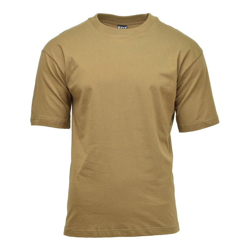 MFH U.S. Military-Style T-shirt Undertröja Robust Lightweight Breatble Coyote