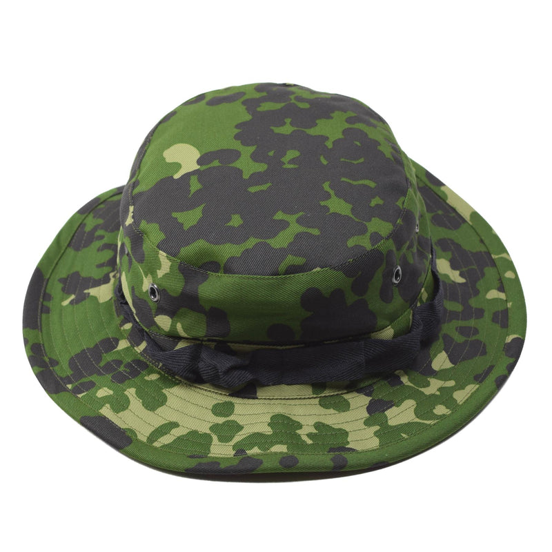 Original danska militär M84 Camo Boonie Hat Summer Tropical Cap Wide Brim New