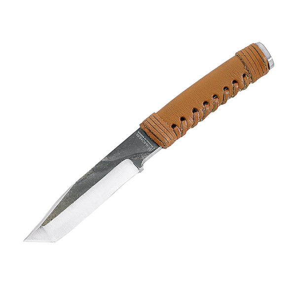 Bokermärke Fixat Blade Knife Survivor Uncoated Rostfritt stål läderhandtag