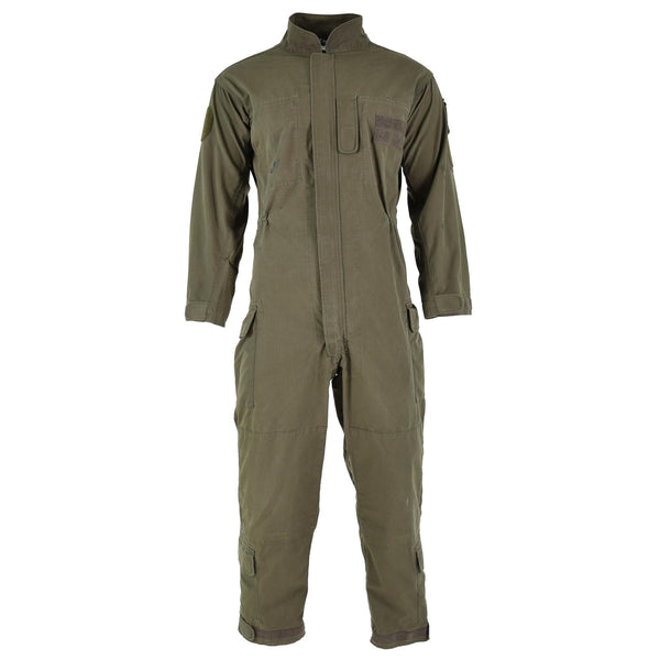 Original Österrikisk armé Coverall Olive Green Ripstop Jumpsuit Militäröverskott