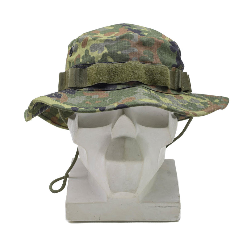 Tacgear Brand tysk militär stil boonie hatt flecktran camo bred grim ripstop